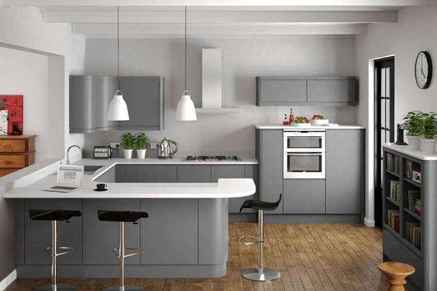 U-Shaped Modular Kitchen