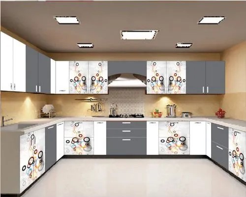 U-Shaped Modular Kitchen